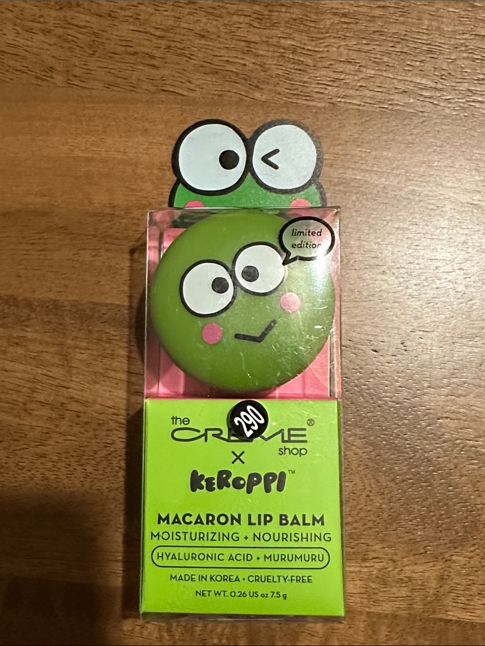 🆕 The Creme Shop Keroppi Macaron Lip Balm - Green Apple A Day